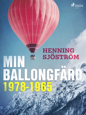 cover image of Min ballongfärd 1978-1965